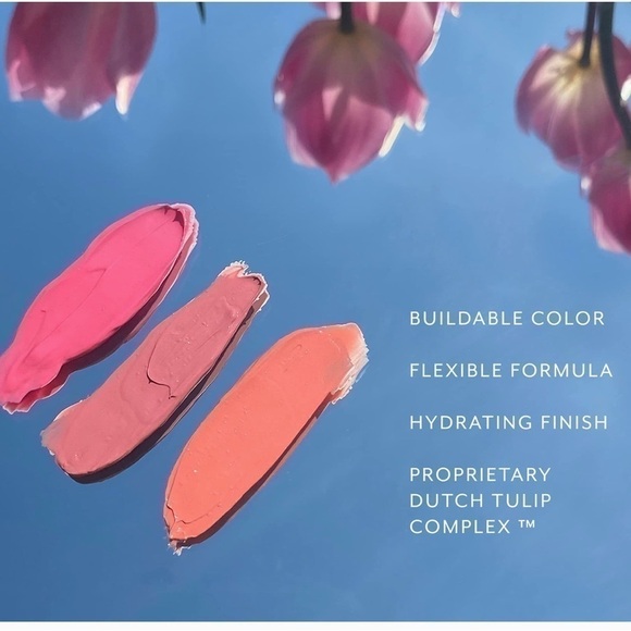 Bloomeffects Natural Tulip Tint Lip + Cheek Balm Clean Beauty (Crispa Coral) NEW - Picture 6 of 7